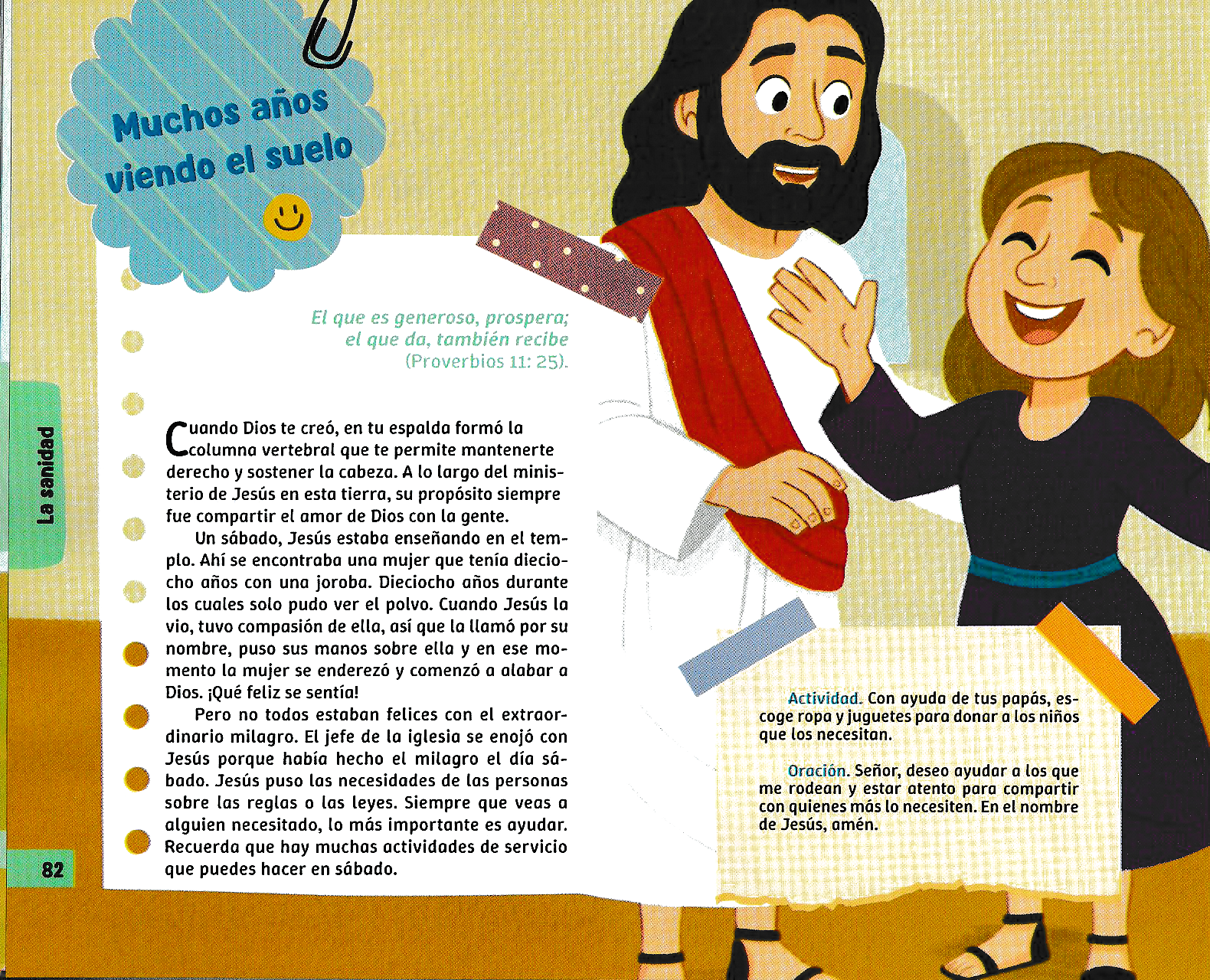 Página ilustrada del devocional