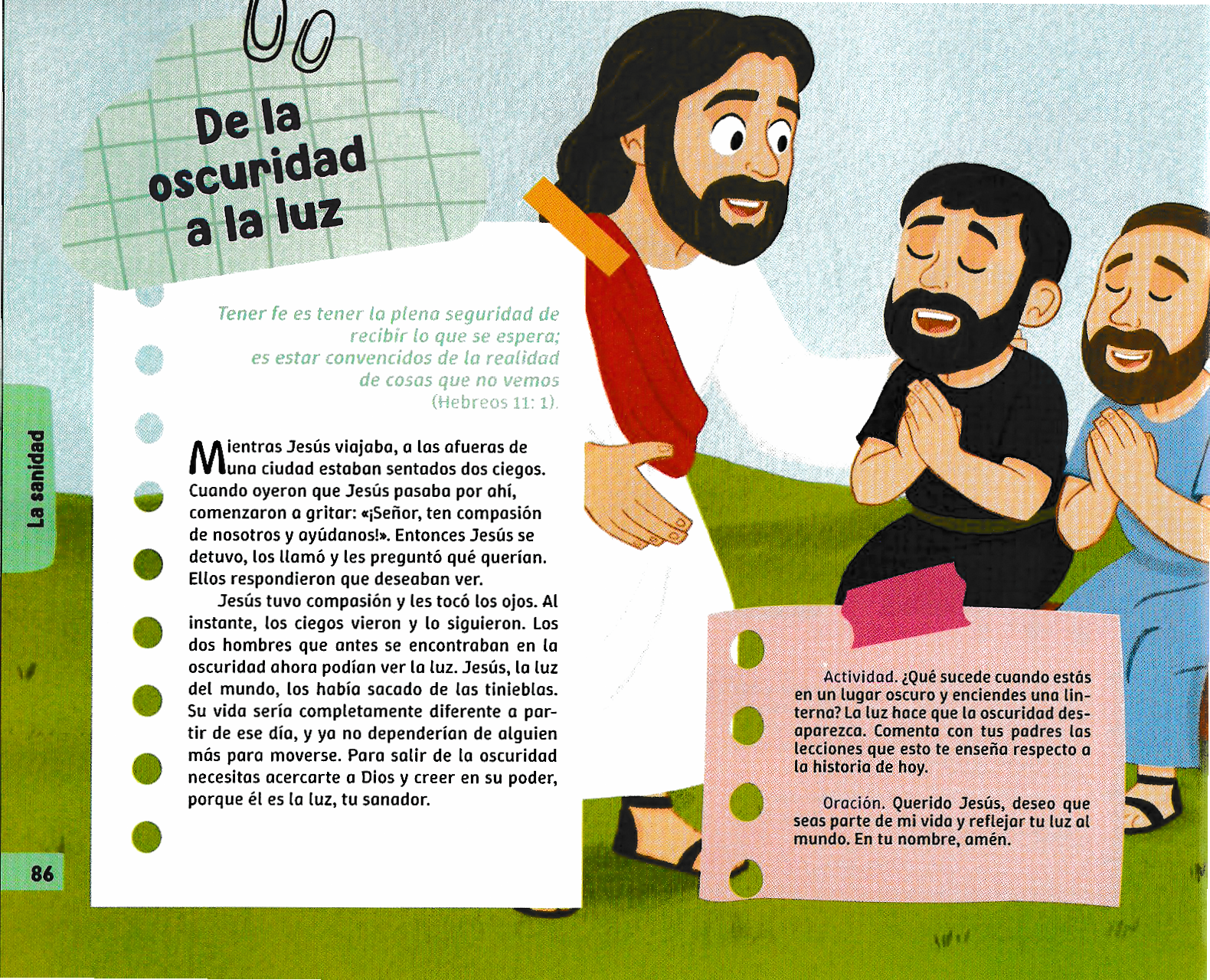 Página ilustrada del devocional