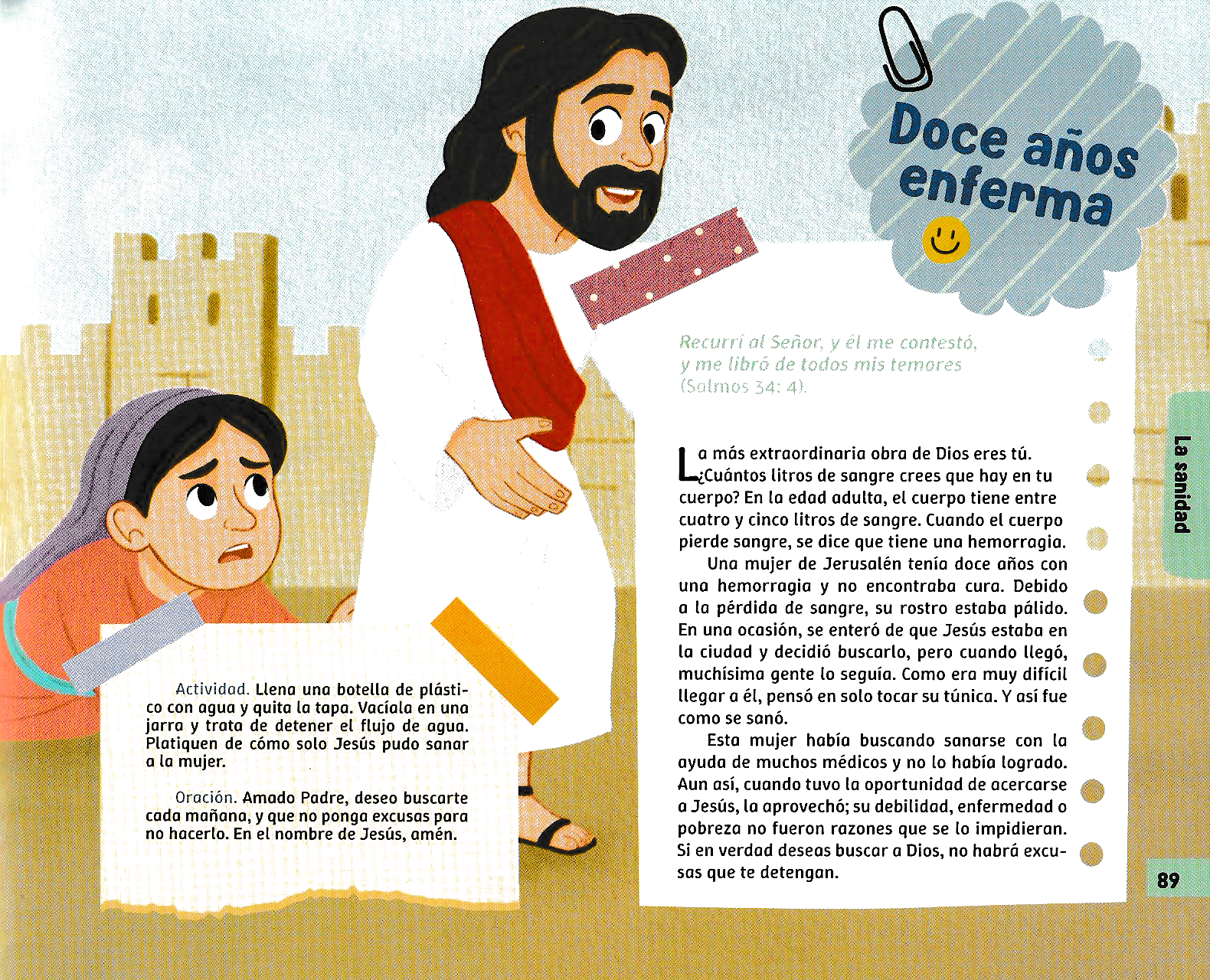 Página ilustrada del devocional
