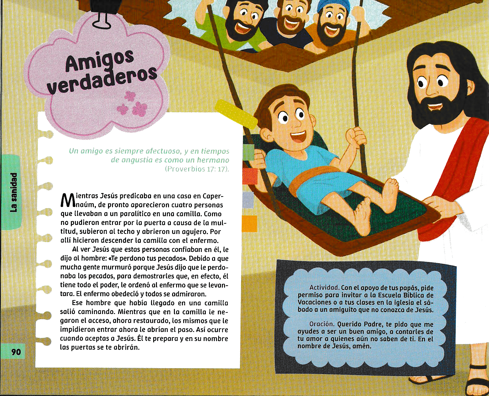 Página ilustrada del devocional