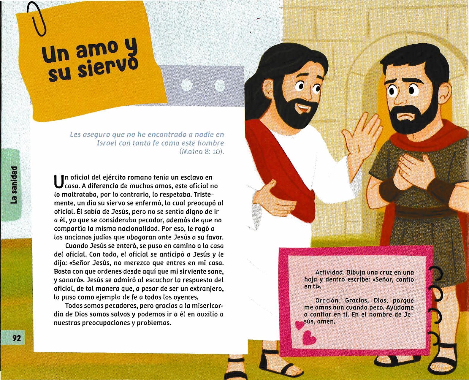 Página ilustrada del devocional