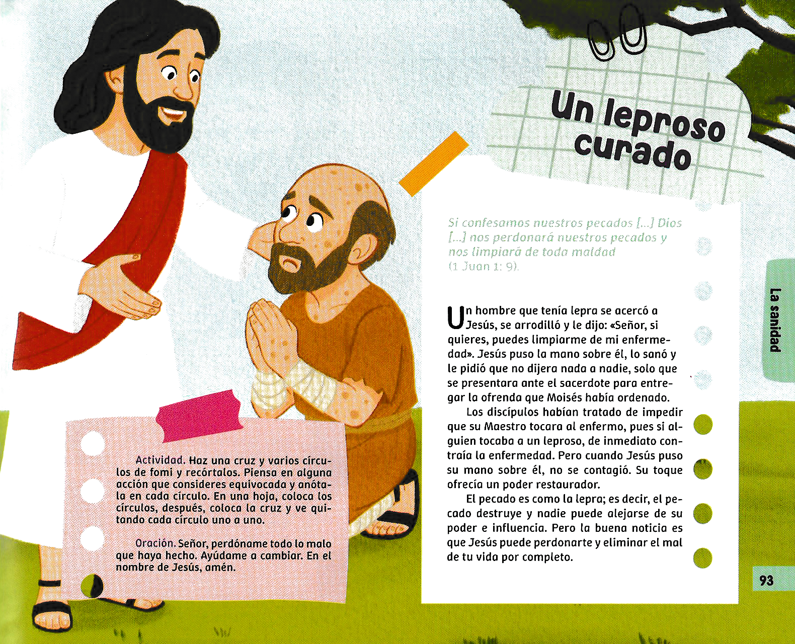 Página ilustrada del devocional