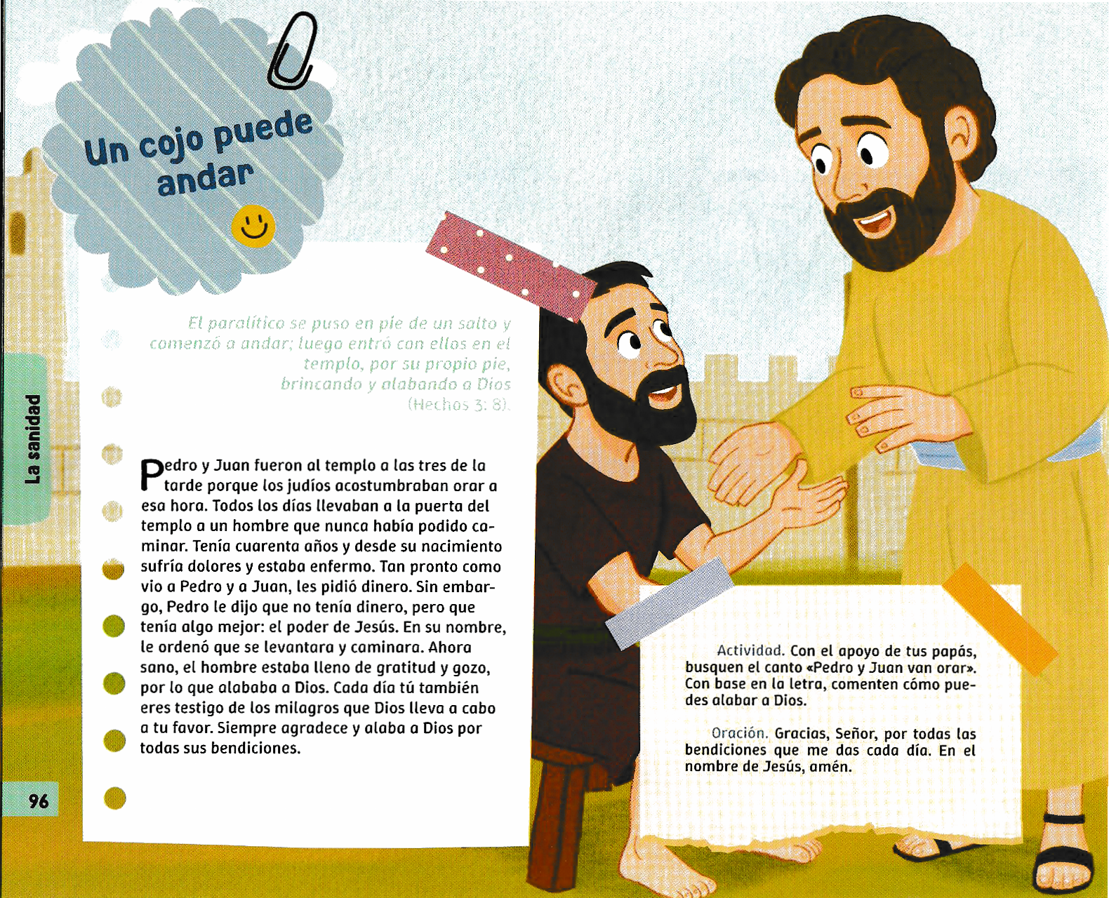 Página ilustrada del devocional