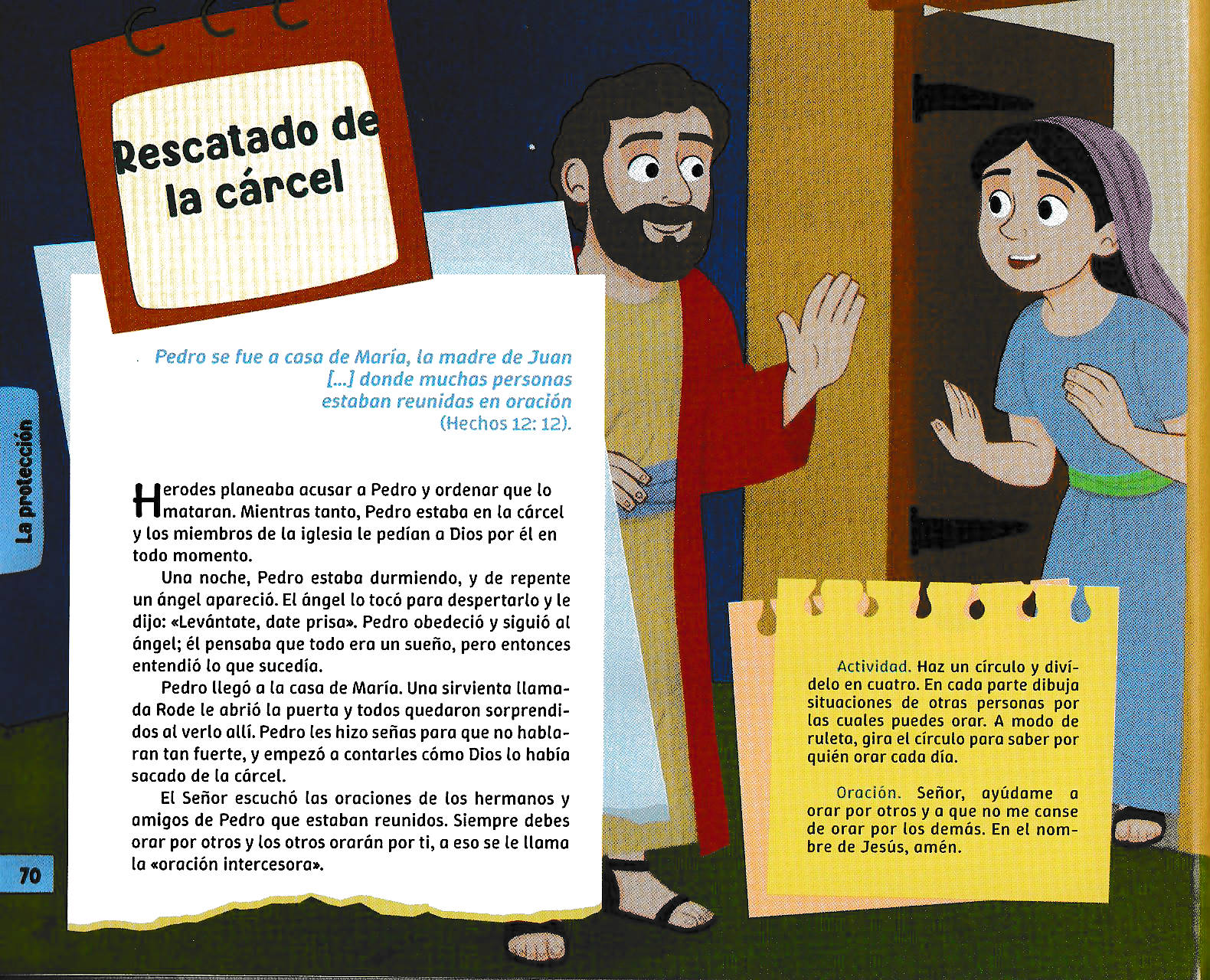 Página ilustrada del devocional