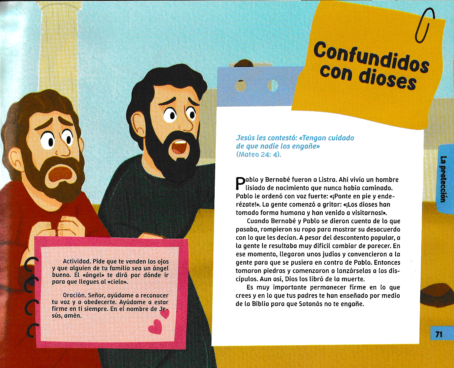 Página ilustrada del devocional