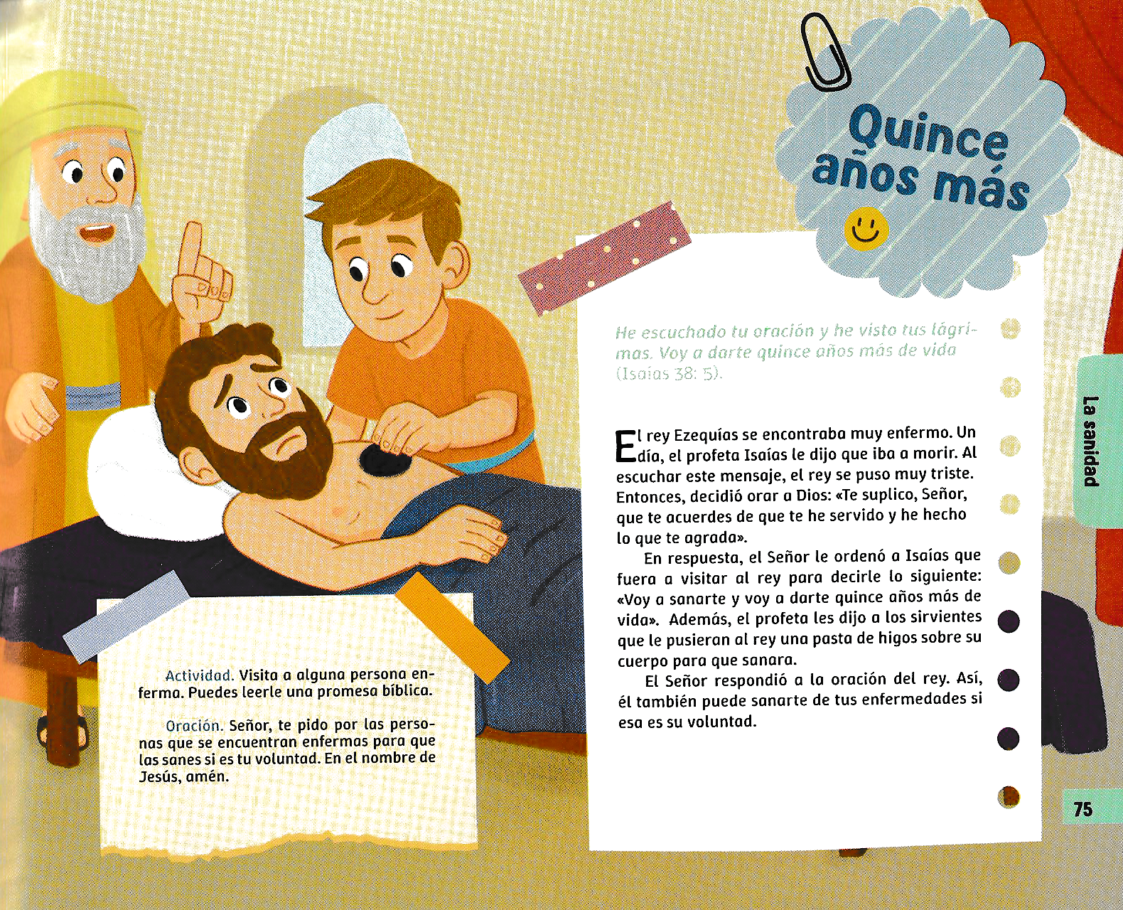 Página ilustrada del devocional