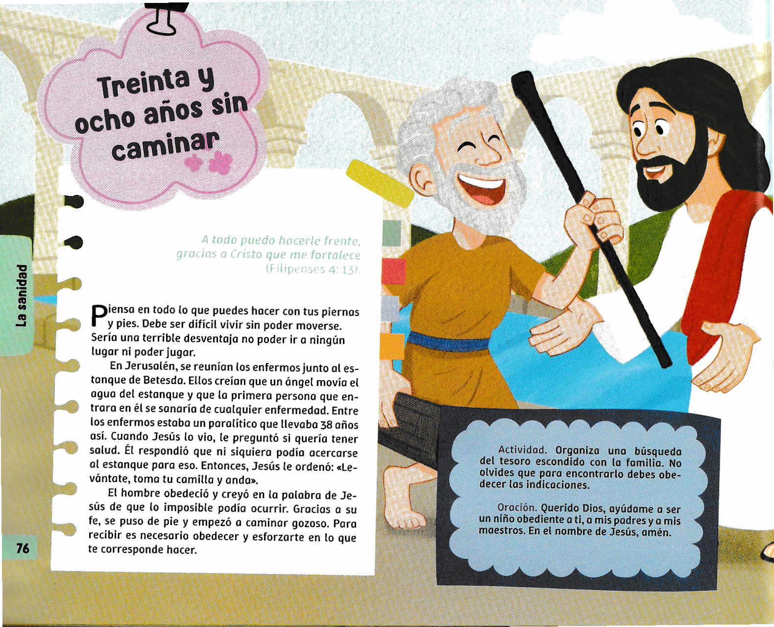 Página ilustrada del devocional