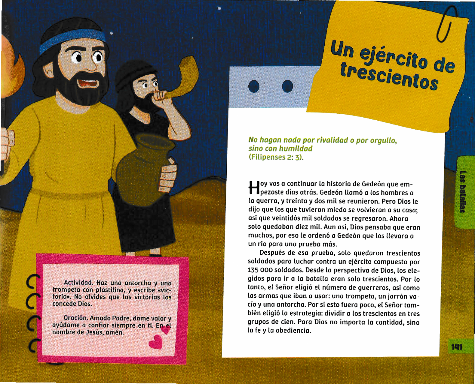 Página ilustrada del devocional
