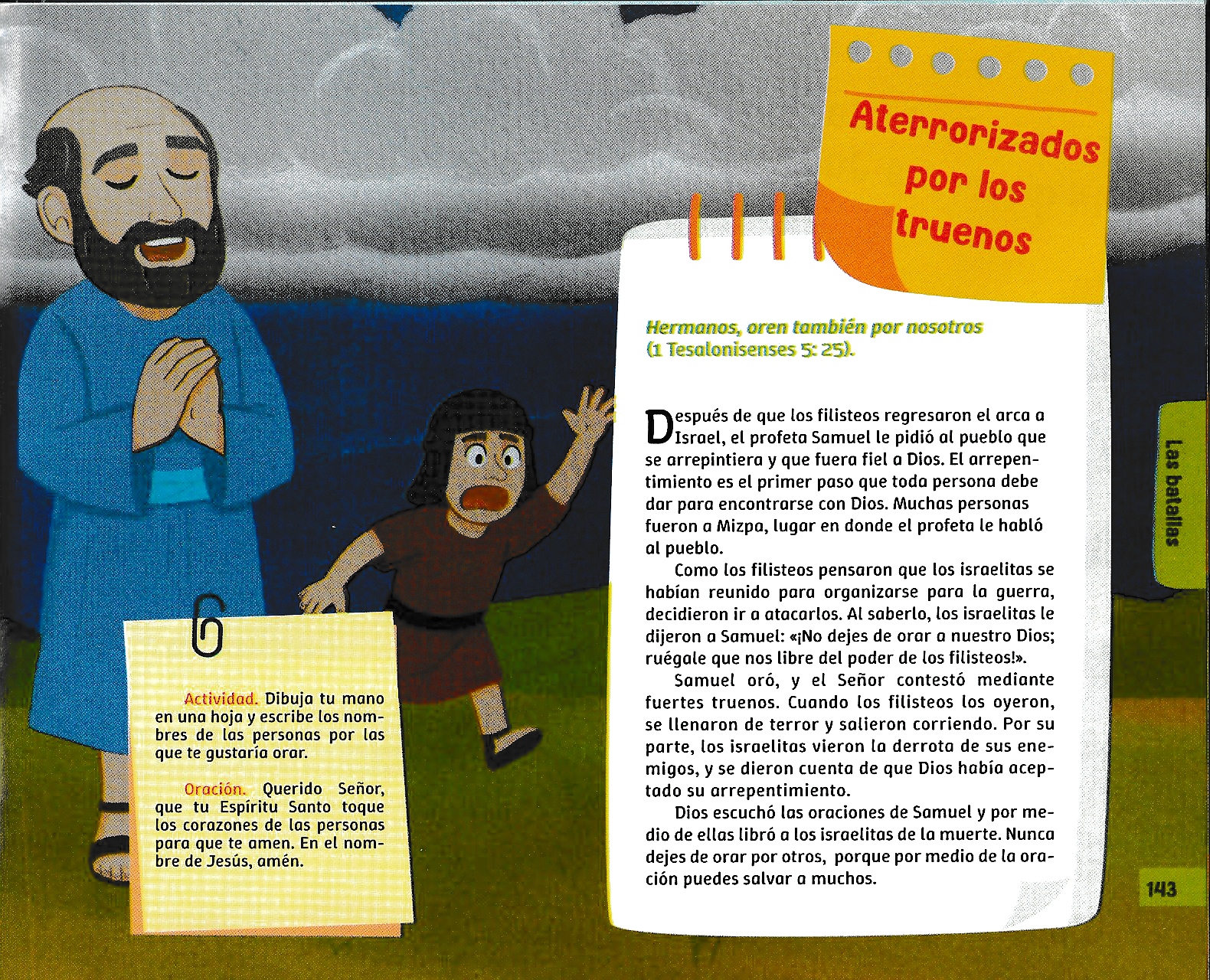 Página ilustrada del devocional