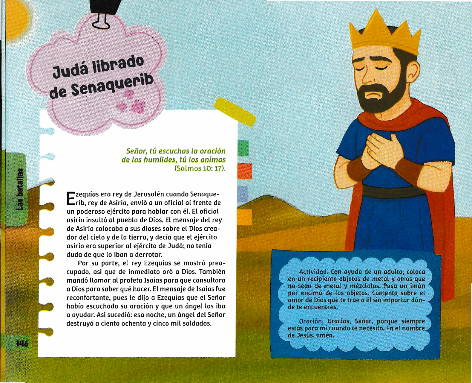 Página ilustrada del devocional