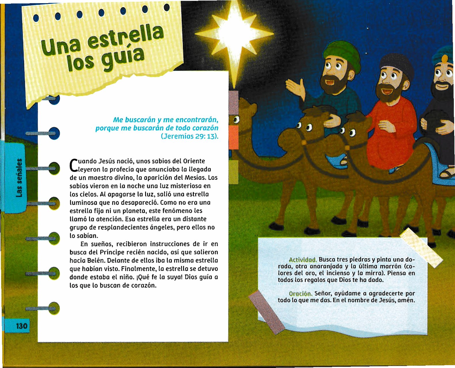 Página ilustrada del devocional