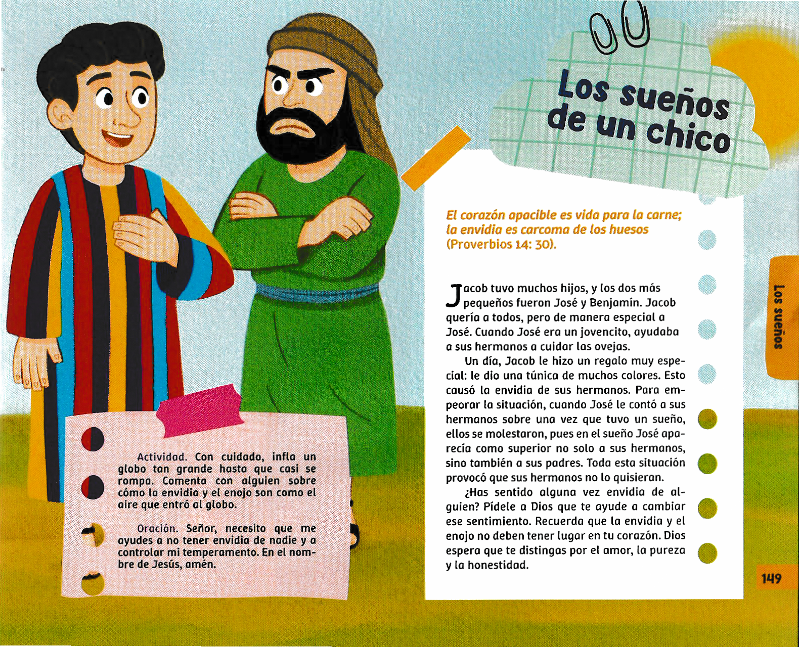 Página ilustrada del devocional