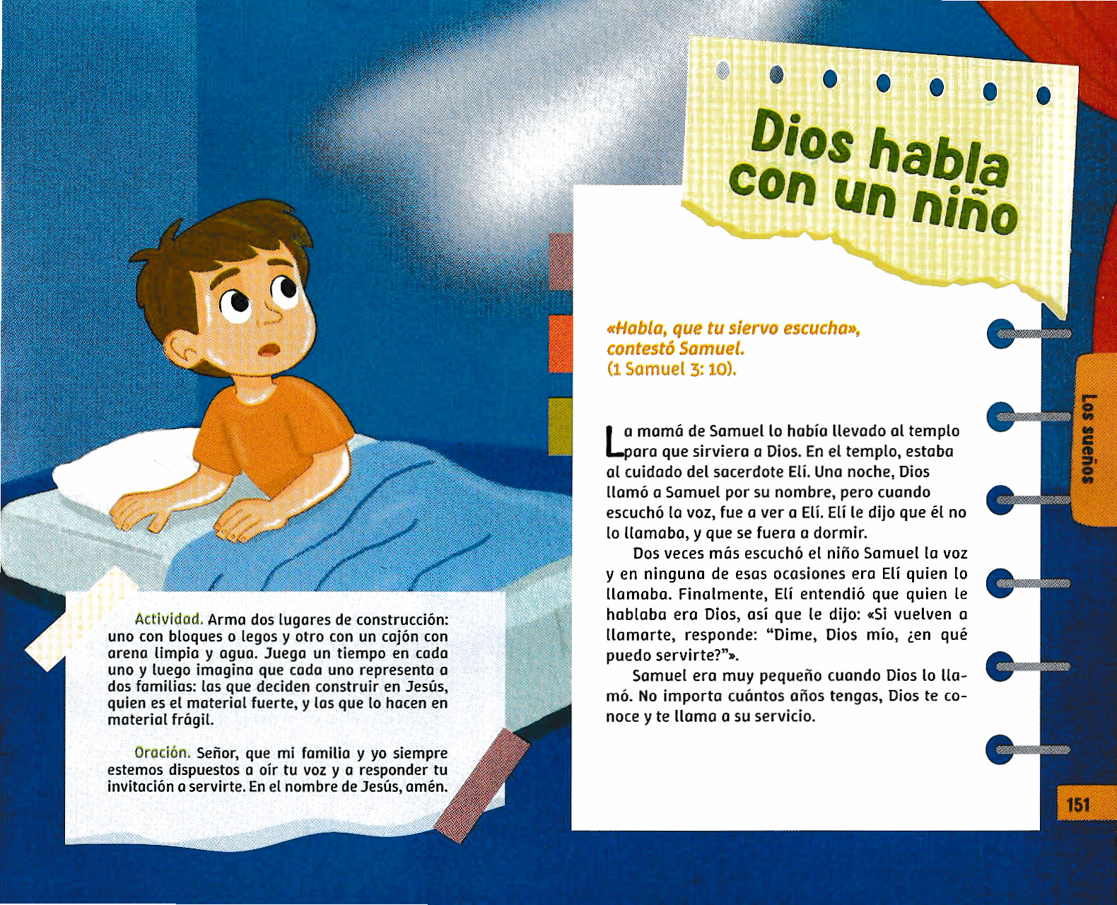 Página ilustrada del devocional