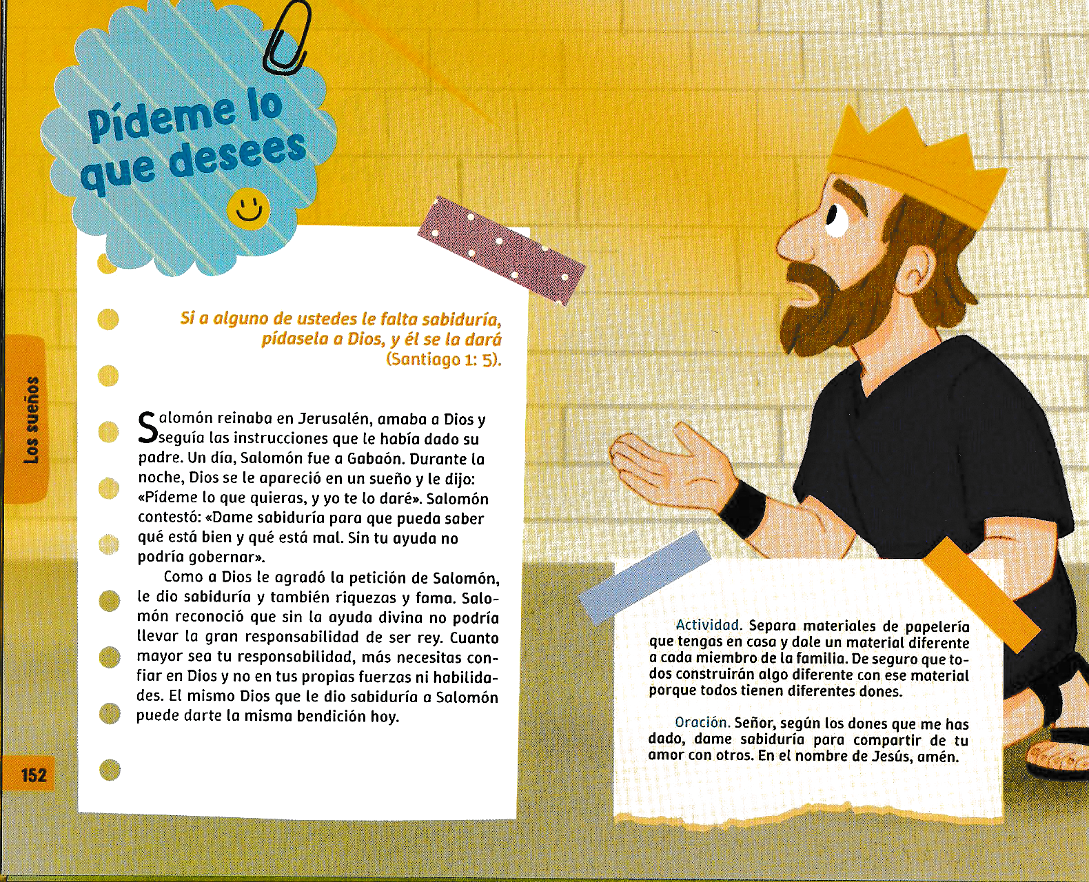 Página ilustrada del devocional