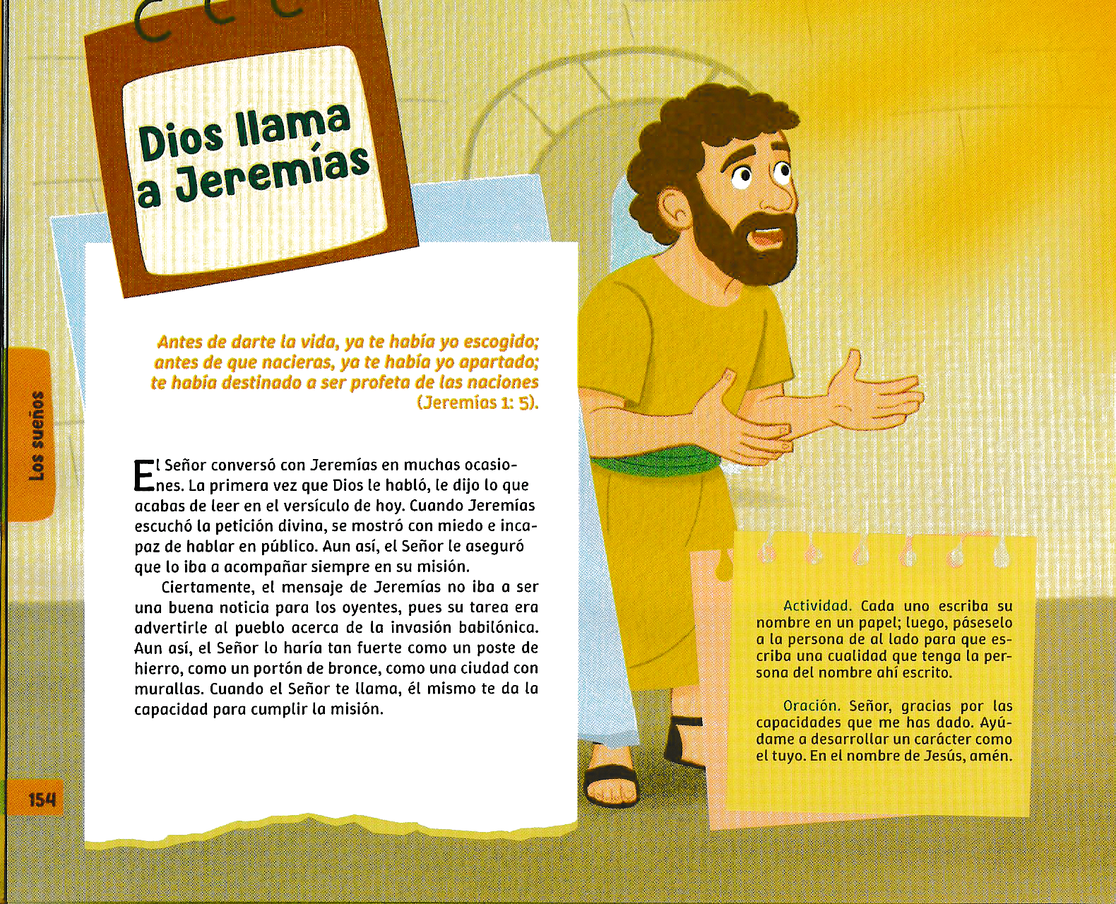 Página ilustrada del devocional