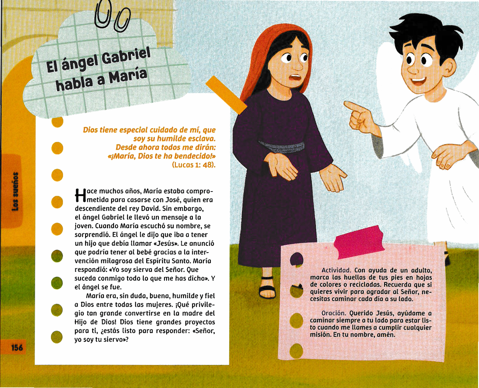 Página ilustrada del devocional