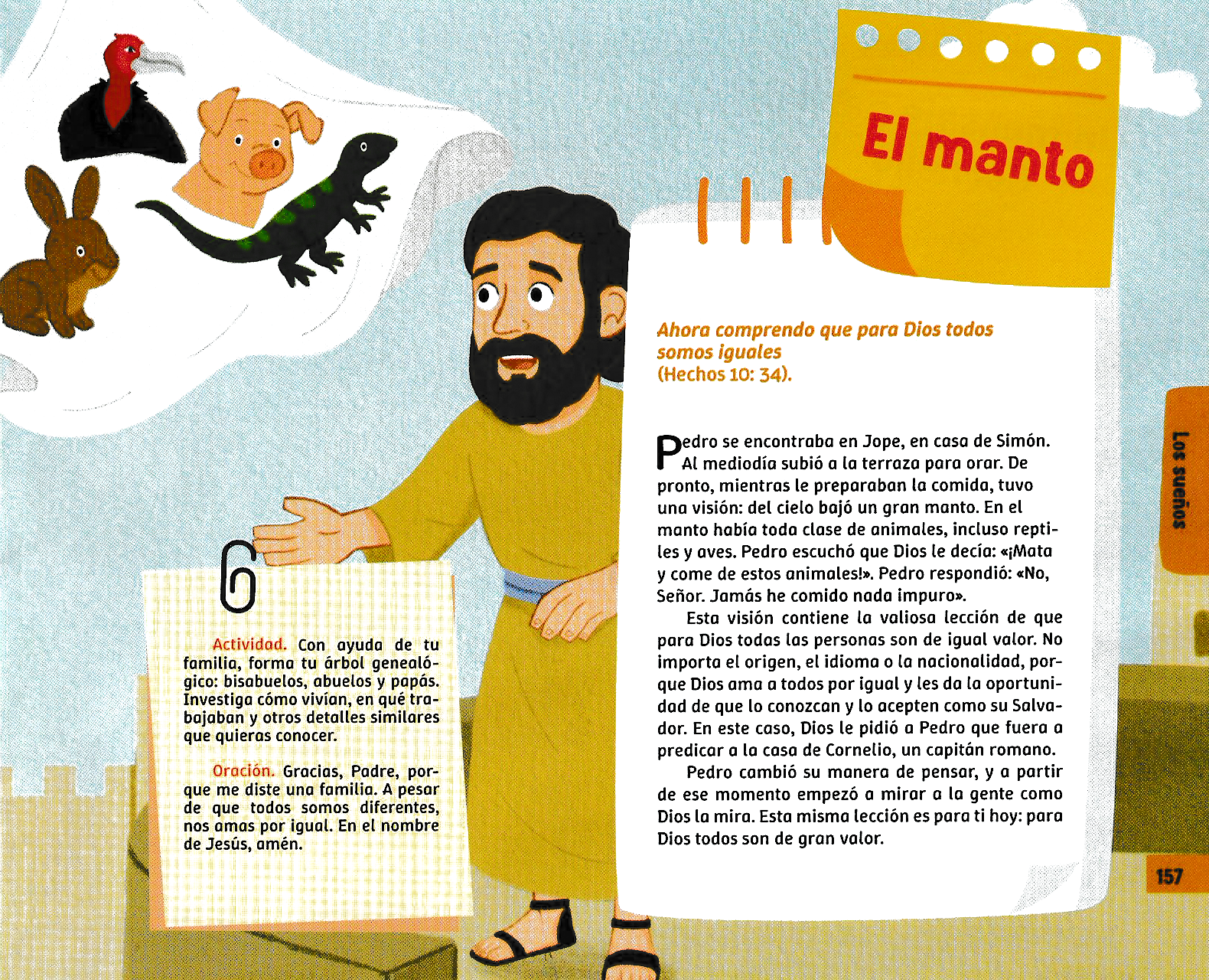 Página ilustrada del devocional