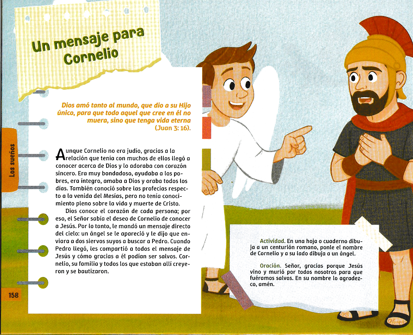 Página ilustrada del devocional