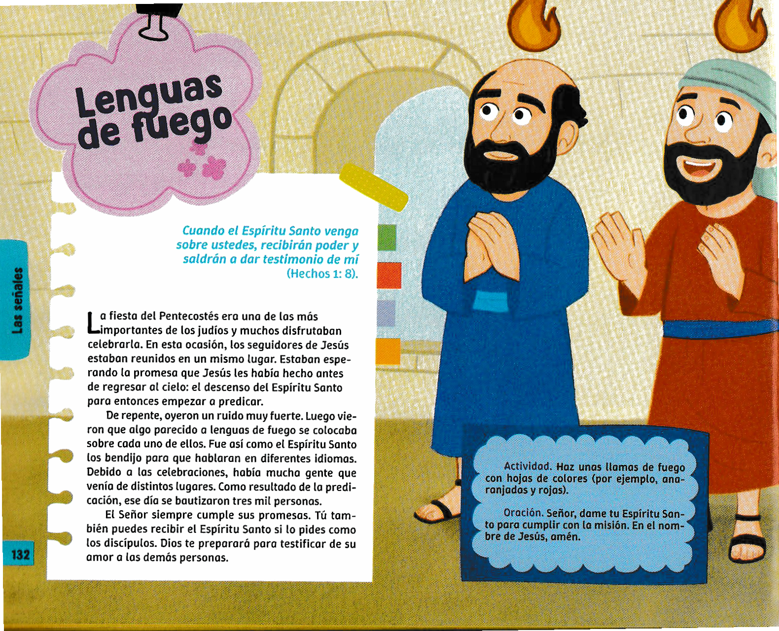Página ilustrada del devocional