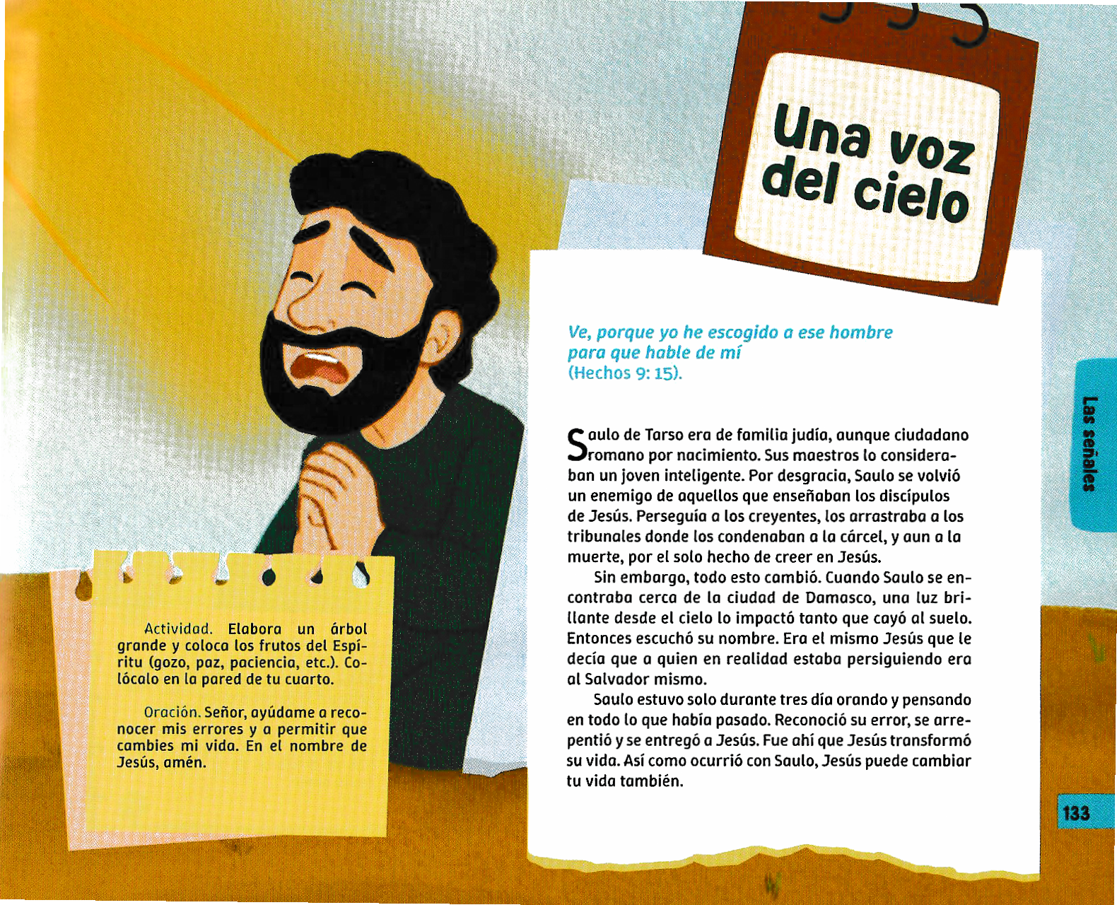 Página ilustrada del devocional