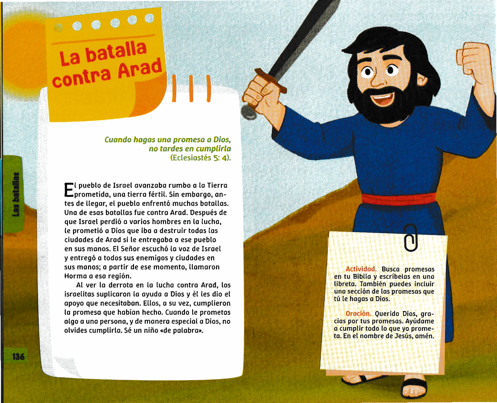 Página ilustrada del devocional