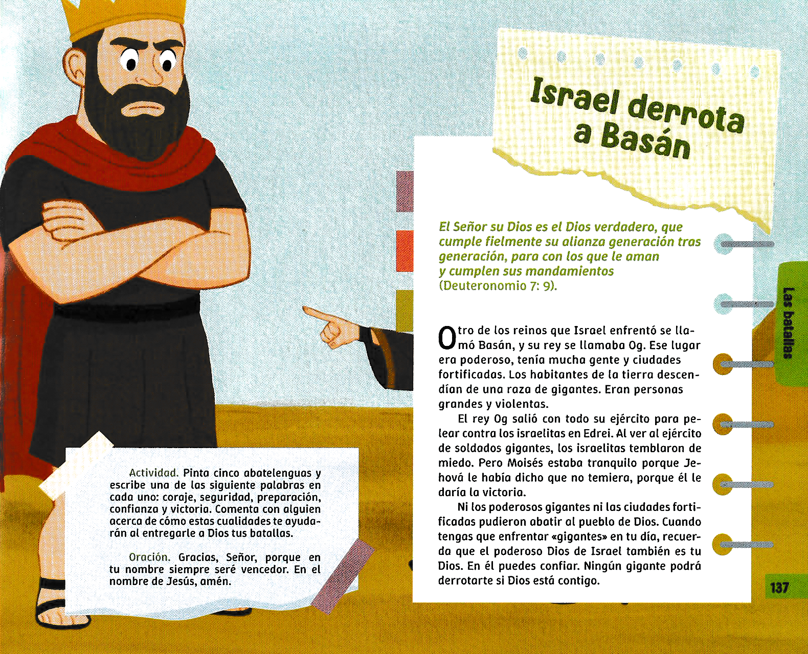Página ilustrada del devocional